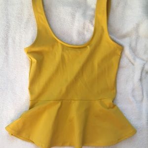 BeBe peplum top. Size S